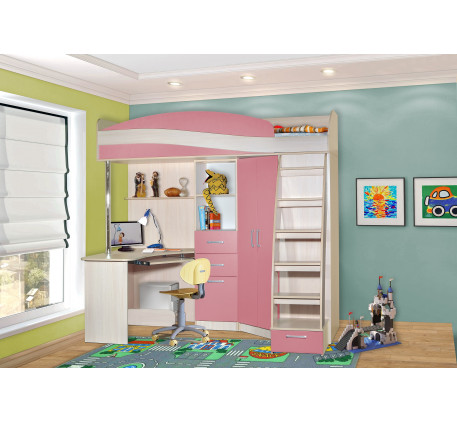Детская мебель Симба: шкаф, стол, полка, пенал